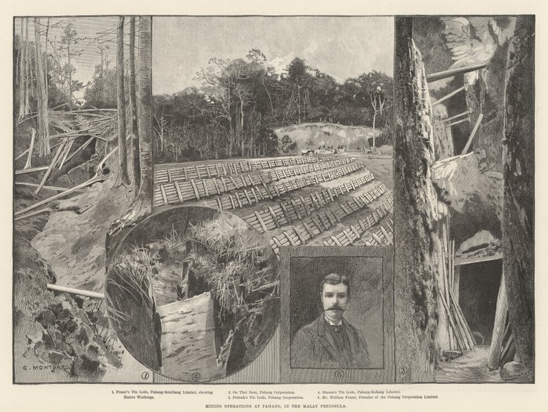 Opérations Minières à Pahang, dans la Péninsule Malaise - Charles Auguste Loye