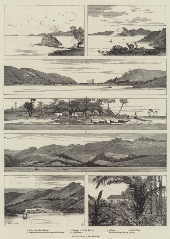 Croquis en Nouvelle-Guinée - Charles Auguste Loye