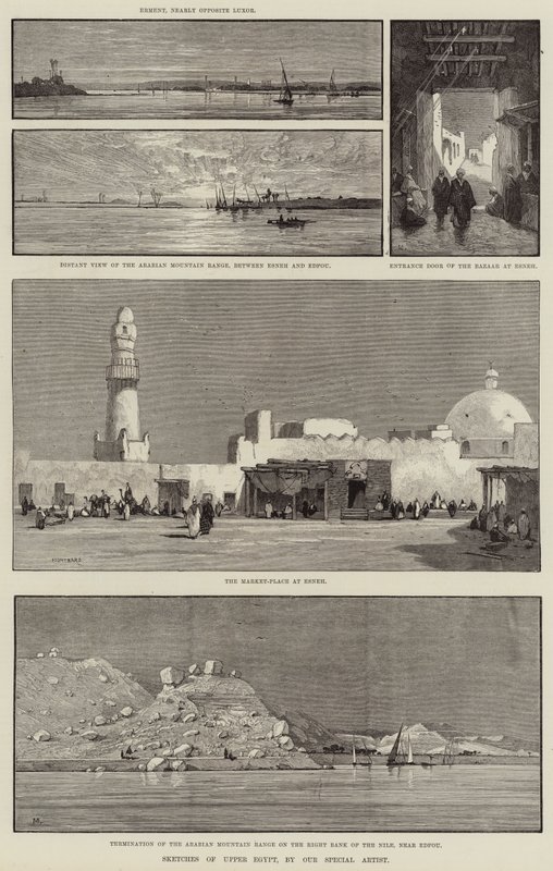 Croquis de Haute-Égypte - Charles Auguste Loye