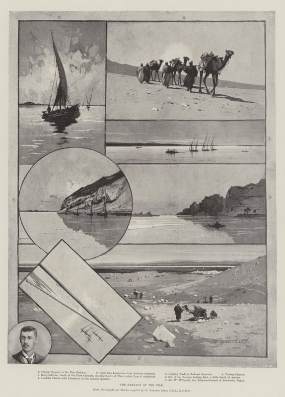 Le barrage du Nil - Charles Auguste Loye