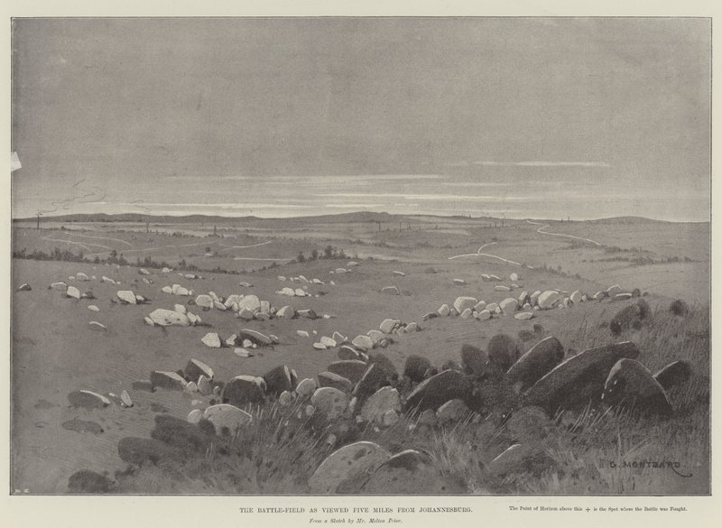 Le champ de bataille vu à cinq miles de Johannesburg - Charles Auguste Loye