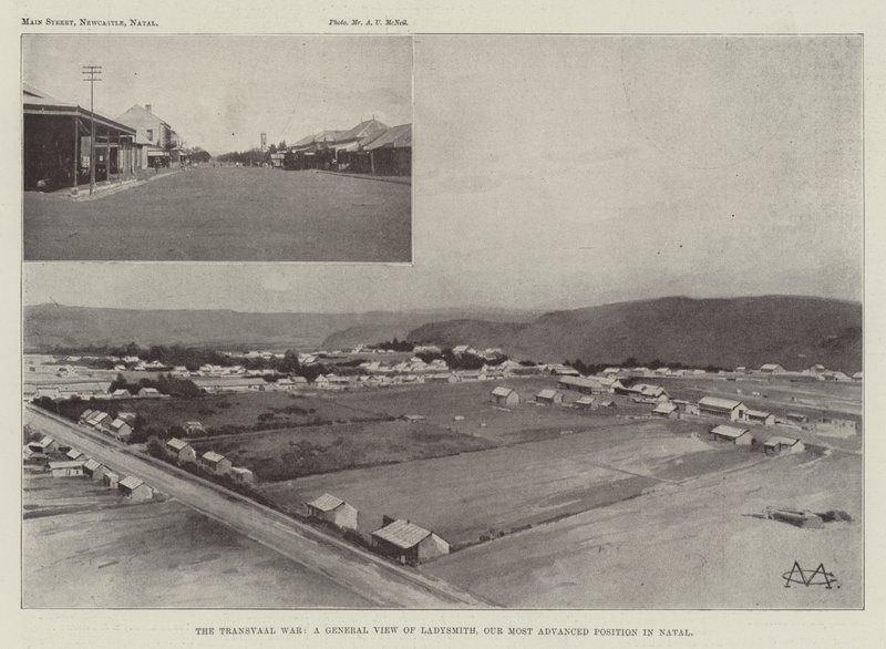 La guerre du Transvaal, vue générale de Ladysmith, notre position la plus avancée au Natal - Charles Auguste Loye