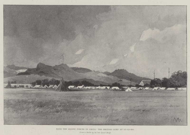 Avec les forces alliées en Chine, le camp britannique à Lu-Li-Ho - Charles Auguste Loye