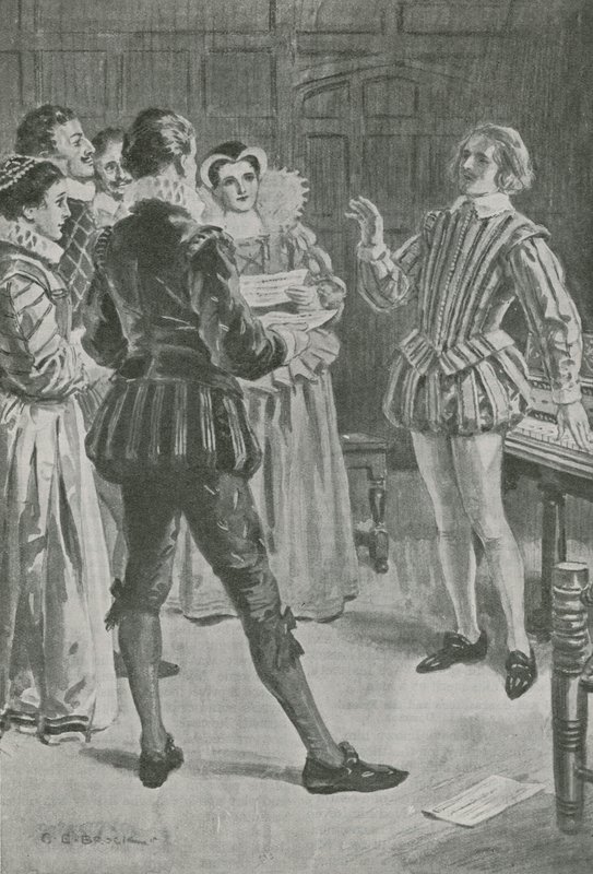 William Byrd écoute son madrigal - Charles Edmund Brock