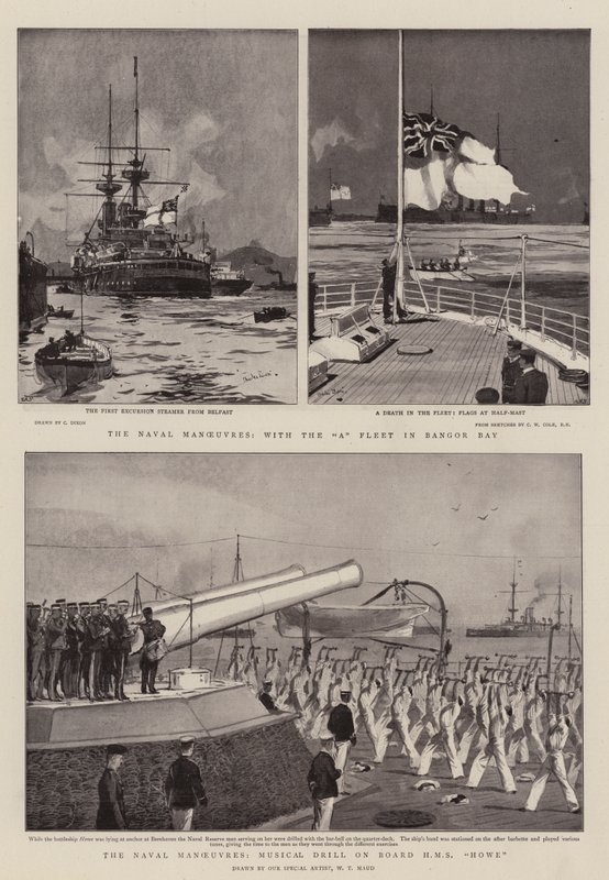 Les manœuvres navales - Charles Edward Dixon