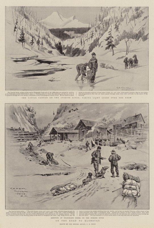 Sur la route de Klondyke - Charles Edwin Fripp