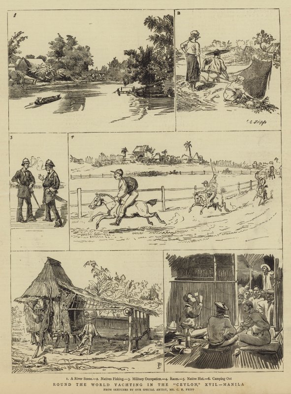 Tour du monde en yacht dans le Ceylan, XVII, Manille - Charles Edwin Fripp