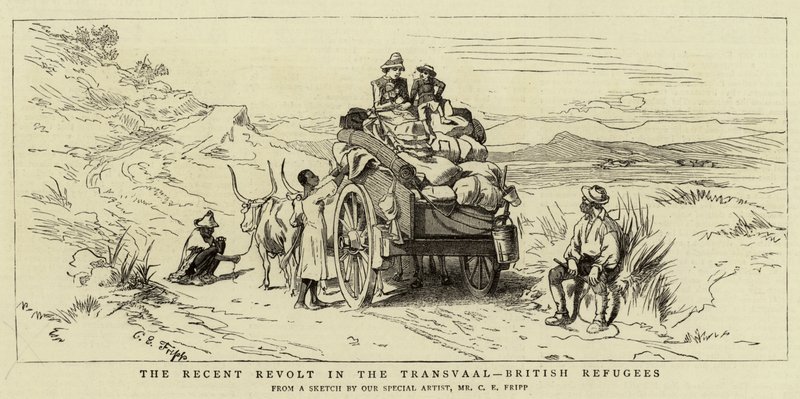 La Révolte récente au Transvaal, Réfugiés britanniques - Charles Edwin Fripp