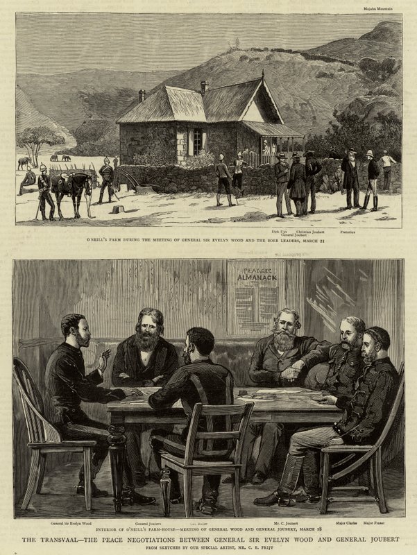 Le Transvaal, les Négociations de Paix entre le Général Sir Evelyn Wood et le Général Joubert - Charles Edwin Fripp