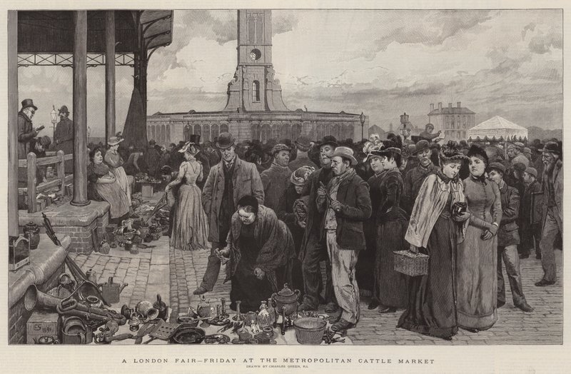 Une foire à Londres, vendredi au marché aux bestiaux métropolitain - Charles Green