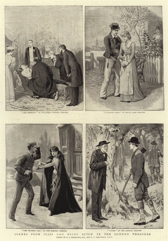 Scènes de pièces actuellement jouées dans les théâtres de Londres - Charles J. Staniland