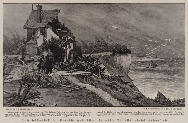 Le Landship à Dieppe, tout ce qui reste de la Villa Bellevue - Charles J. Staniland
