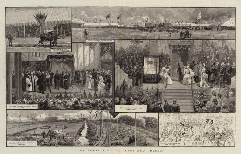 La visite royale à Leeds et Preston - Charles J. Staniland