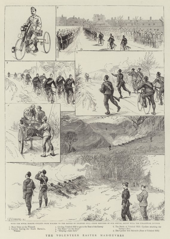 Les manœuvres de Pâques des volontaires - Charles J. Staniland