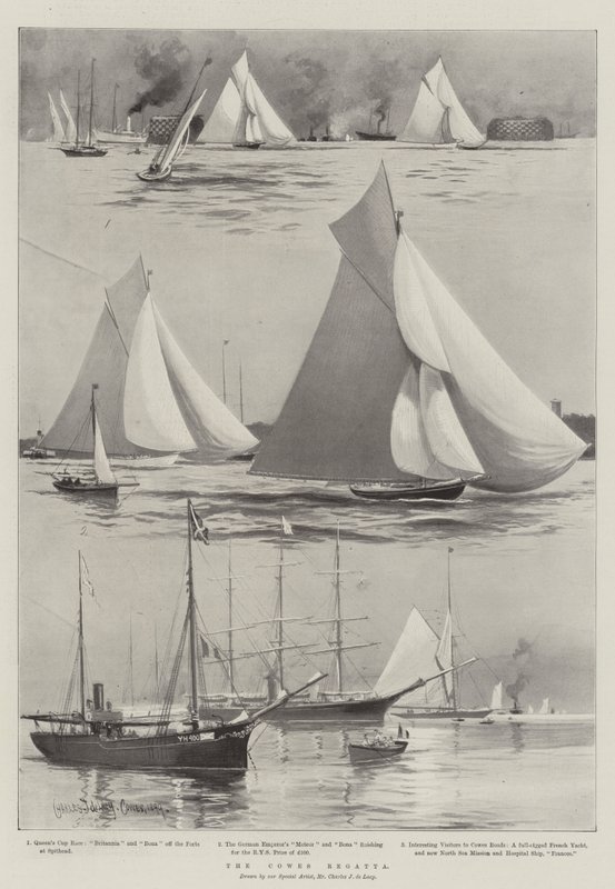 La Régate de Cowes - Charles John de Lacy