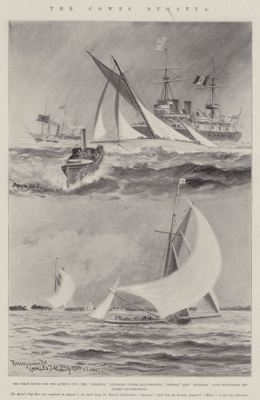 La régate de Cowes - Charles John de Lacy
