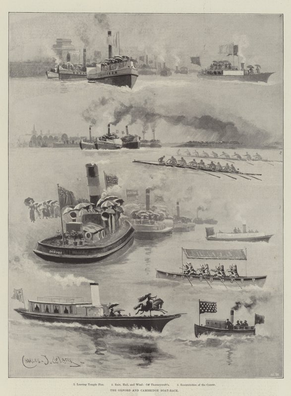 La course de bateaux Oxford et Cambridge - Charles John de Lacy