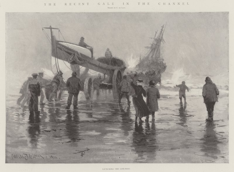 La récente tempête dans la Manche - Charles John de Lacy
