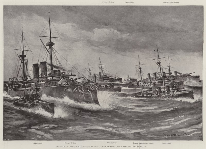 La guerre hispano-américaine, navires de l