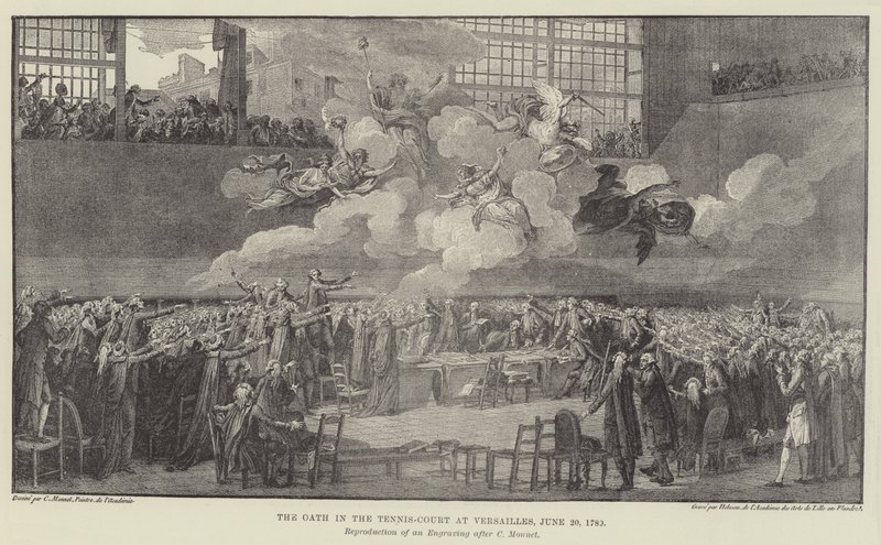 Le Serment du Jeu de Paume à Versailles, 20 juin 1789 - Charles Monnet