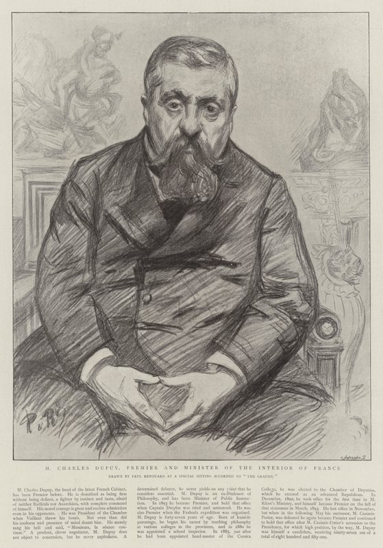 M. Charles Dupuy, Premier ministre et ministre de l