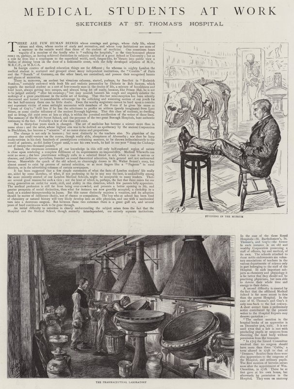 Étudiants en médecine au travail - Charles Paul Renouard