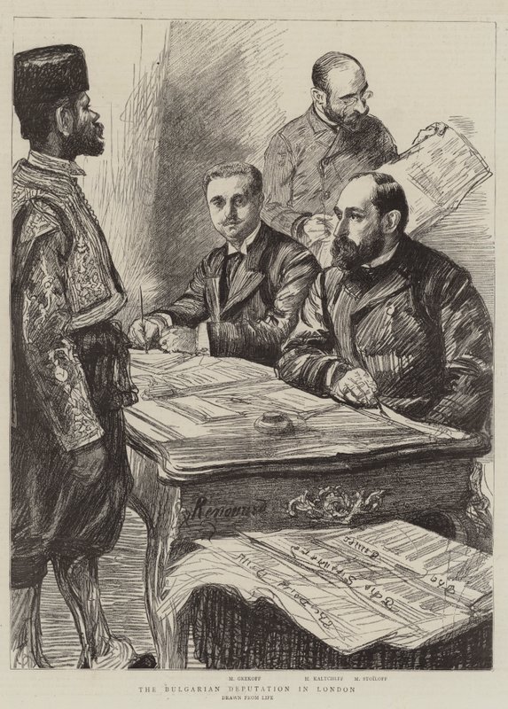 La députation bulgare à Londres - Charles Paul Renouard
