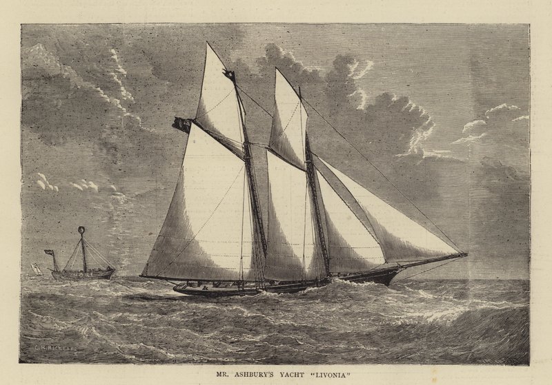 Le Yacht Livonia de M. Ashbury - Charles Ricketts