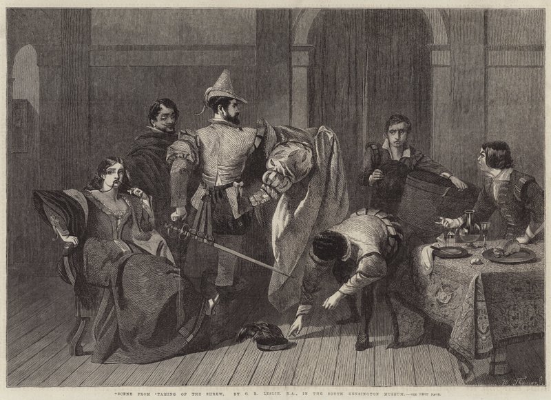 Scène de La Mégère apprivoisée - Charles Robert Leslie