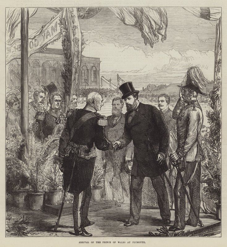 Arrivée du prince de Galles à Plymouth - Sir John Charles Robinson