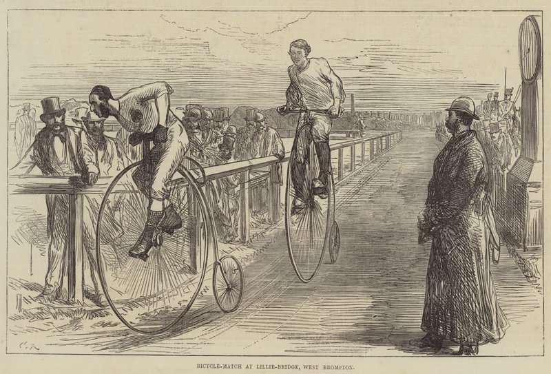 Course de Bicyclette à Lillie-Bridge, West Brompton - Sir John Charles Robinson