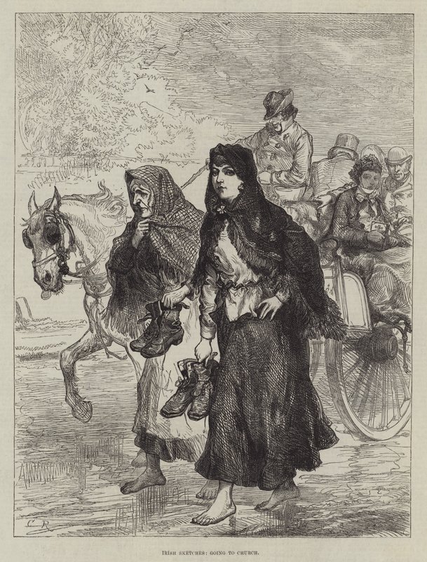 Croquis irlandais, allant à l