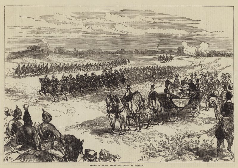 Revue des Troupes devant la Reine, à Chobham - Sir John Charles Robinson