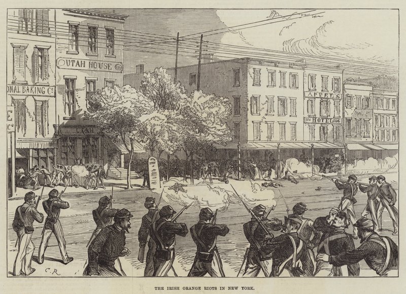 Les Émeutes Orangistes Irlandaises à New York - Sir John Charles Robinson