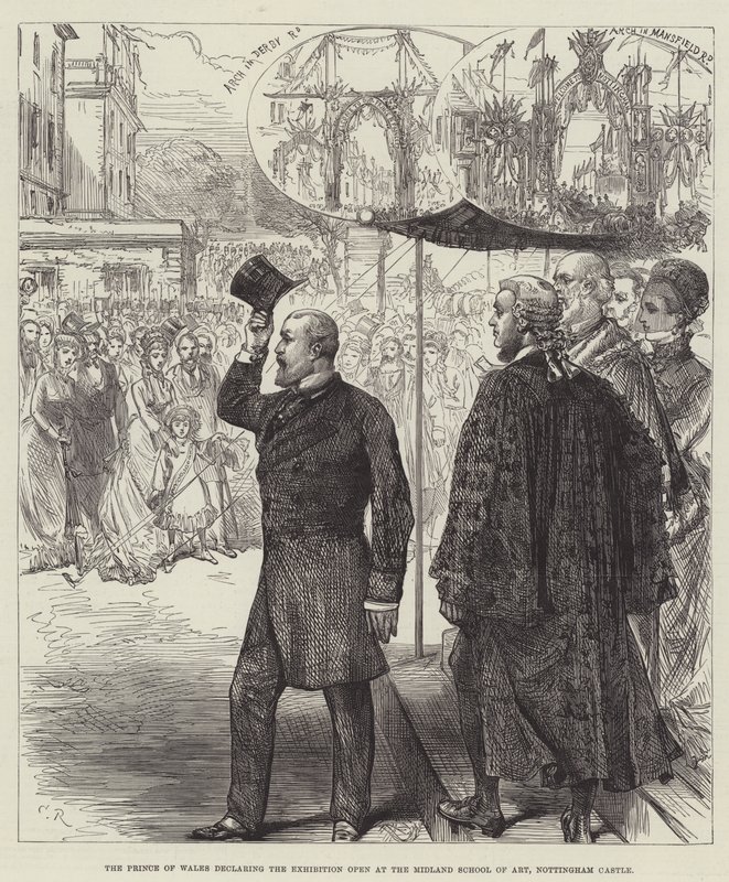 Le prince de Galles déclarant l