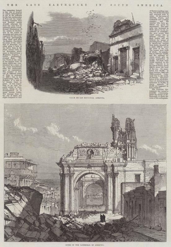 Le récent tremblement de terre en Amérique du Sud - Sir John Charles Robinson