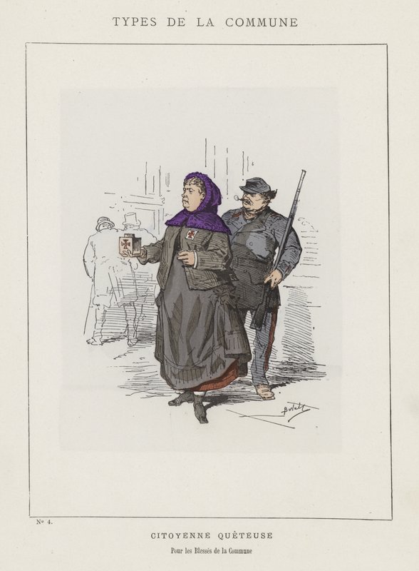 Citoyenne Queteuse, Pour les Blessés de la Commune - Charles Albert d Arnoux Bertall