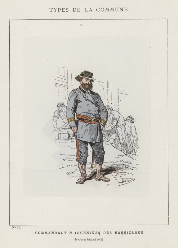 Commandant et ingénieur des barricades, Le citoyen Gaillard père - Charles Albert d Arnoux Bertall