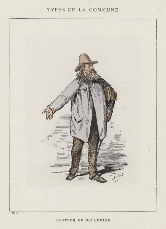 Orateur de Boulevard - Charles Albert d Arnoux Bertall