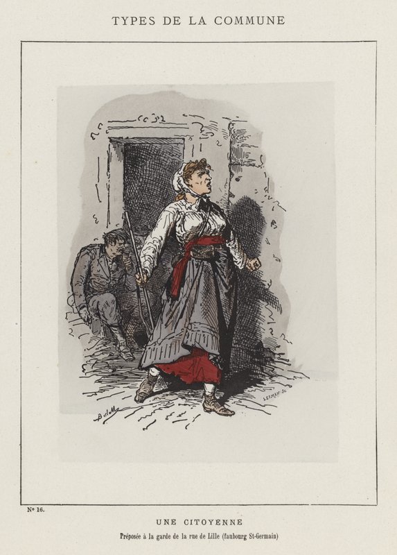 Une Citoyenne, Préposée à la garde de la rue de Lille, faubourg St-Germain - Charles Albert d Arnoux Bertall