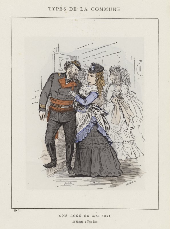 Une Loge en Mai 1871, Au Canard à Trois Becs - Charles Albert d Arnoux Bertall