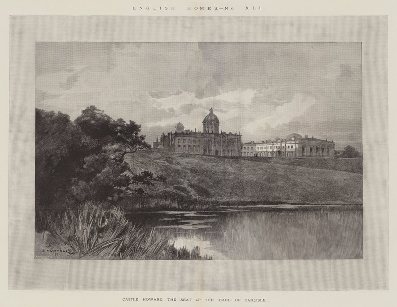 Château Howard, la résidence du comte de Carlisle - Charles Auguste Loye