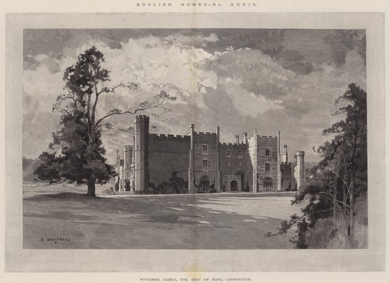 Maisons anglaises, Wycombe Abbey, la résidence du comte Carrington - Charles Auguste Loye