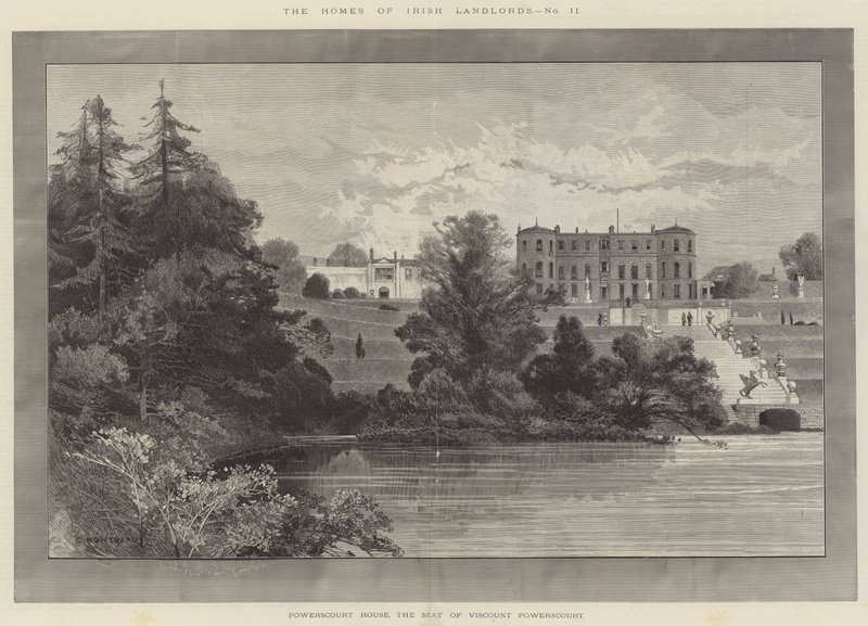 Maison de Powerscourt, siège de Viscount Powerscourt - Charles Auguste Loye