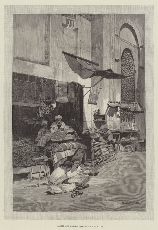 Boutique de sellier et harnacheur au Caire - Charles Auguste Loye