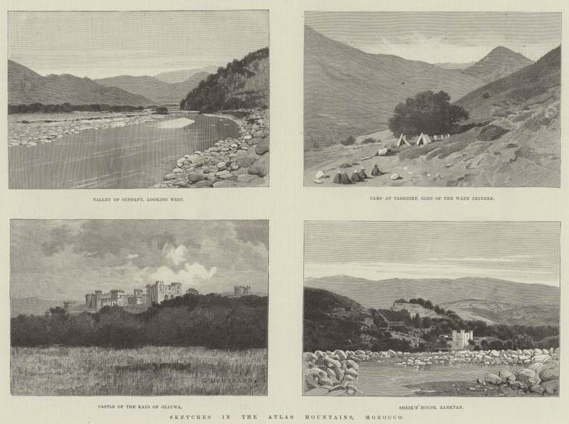 Croquis dans les montagnes de l