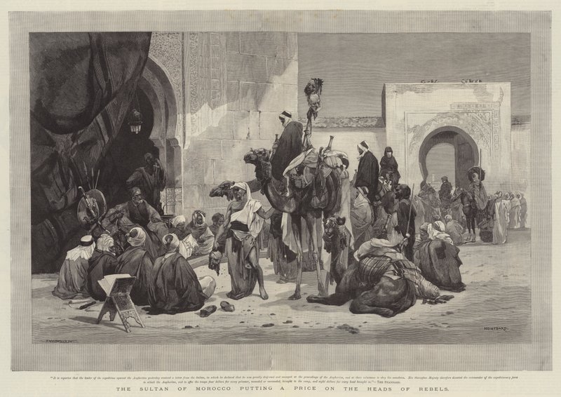Le Sultan du Maroc mettant un prix sur la tête des rebelles - Charles Auguste Loye