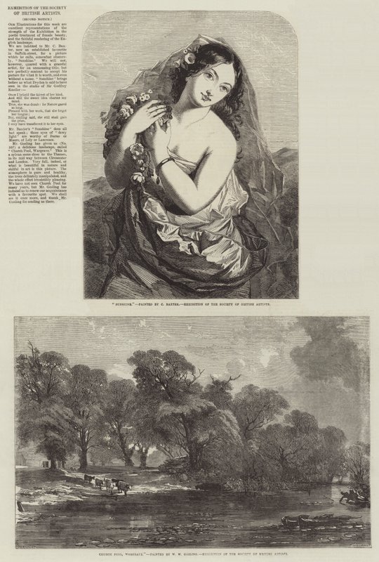 Exposition de la Société des Artistes Britanniques - Charles Baxter