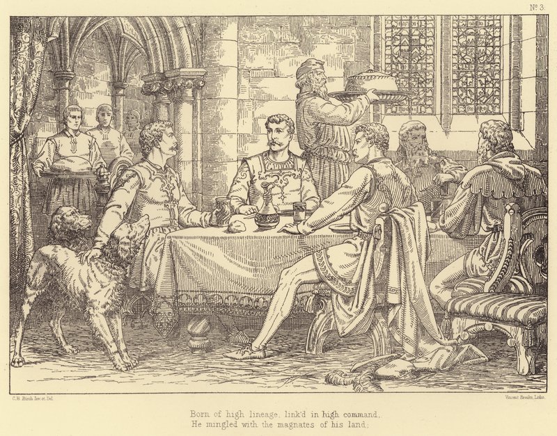 Illustration pour Lara, un conte de Lord Byron - Charles Bell Birch