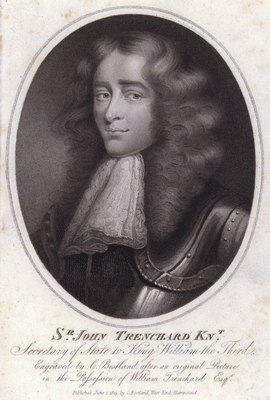 Sir John Trenchard, homme politique anglais et secrétaire d